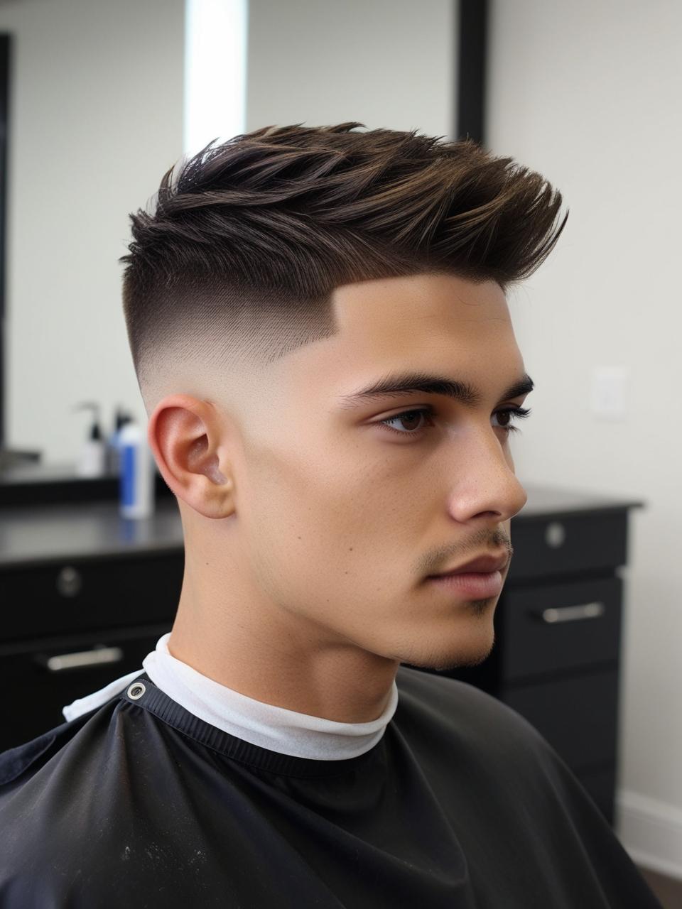 Ukázka pánského střihu - Gentlemen's Den Barber Shop Olomouc