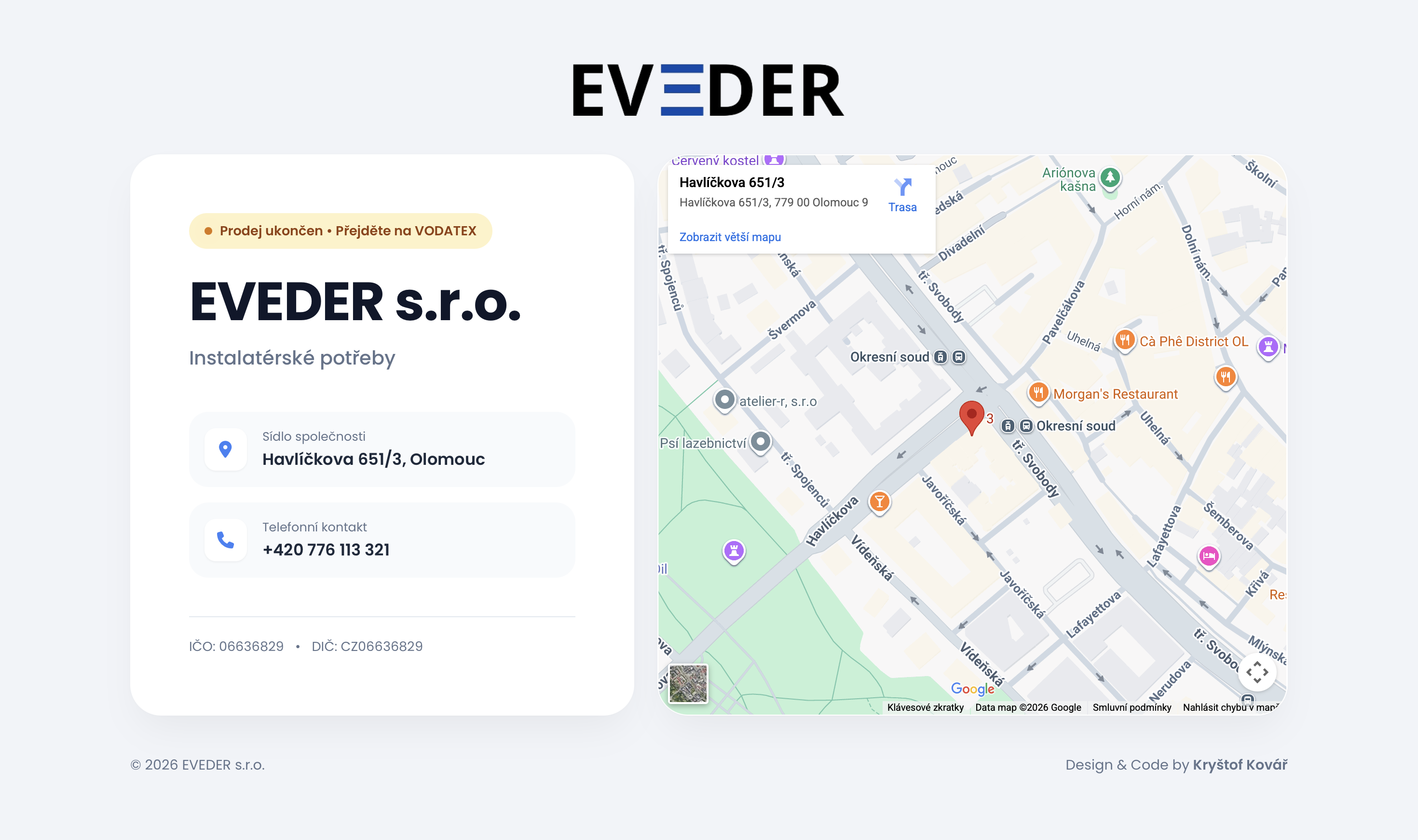 Náhled projektu EVEDER