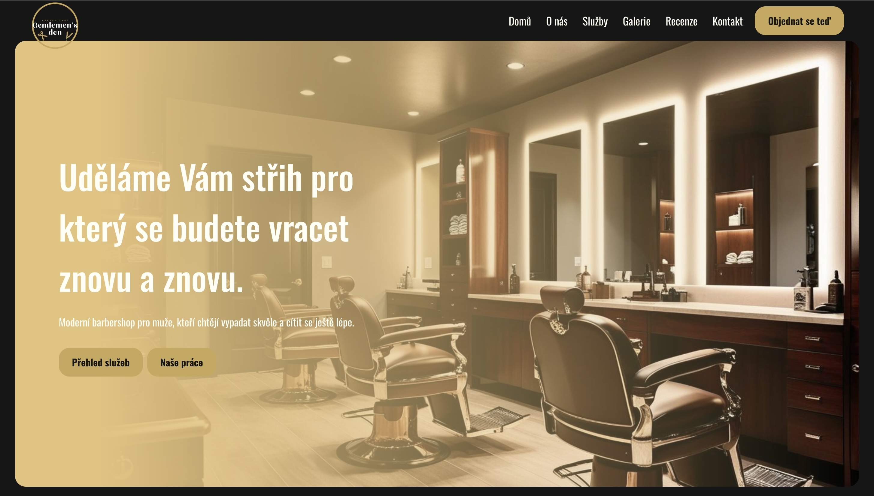 Náhled projektu Gentlemen's Den